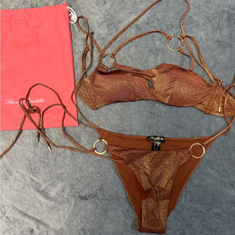 Honey Birdette Bronze Bikini Set